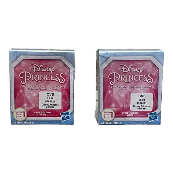 Disney Princess Gem Collection Series 1 Figure Surprise Lot of Two New - Picture 1 of 3